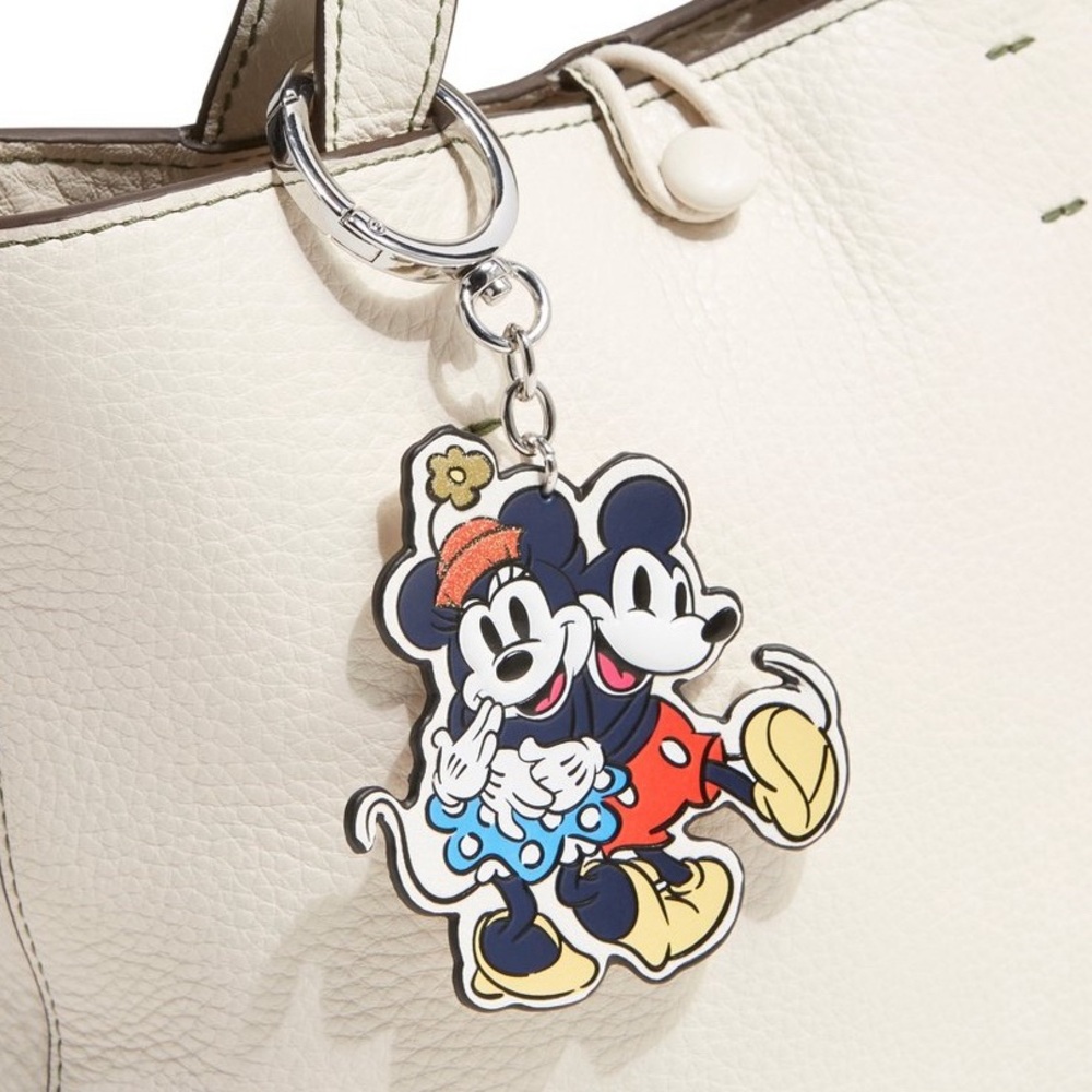 Vera Bradley Disney Mickey and Minnie Bag Charm Faux Leather NWT
